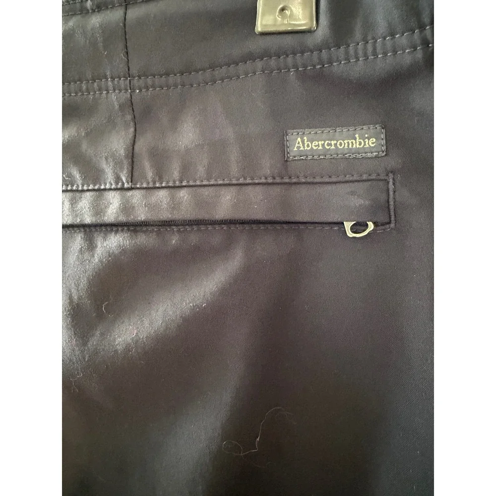 Abercrombie & Fitch Mens Navy Blue‎ Stretch Board Shorts Swim Trunks Size 32